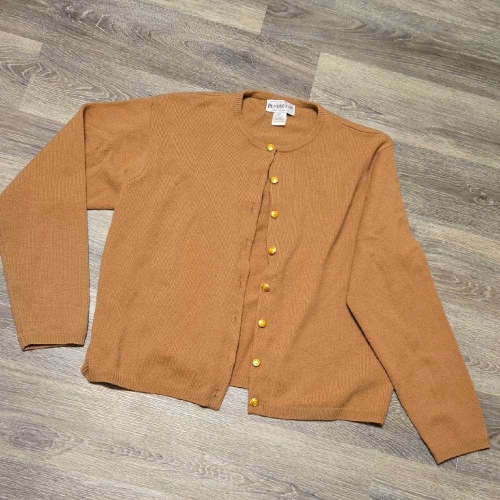 Vintsge Pendleton Lambswool Cardigan Sweater Xl - image 1